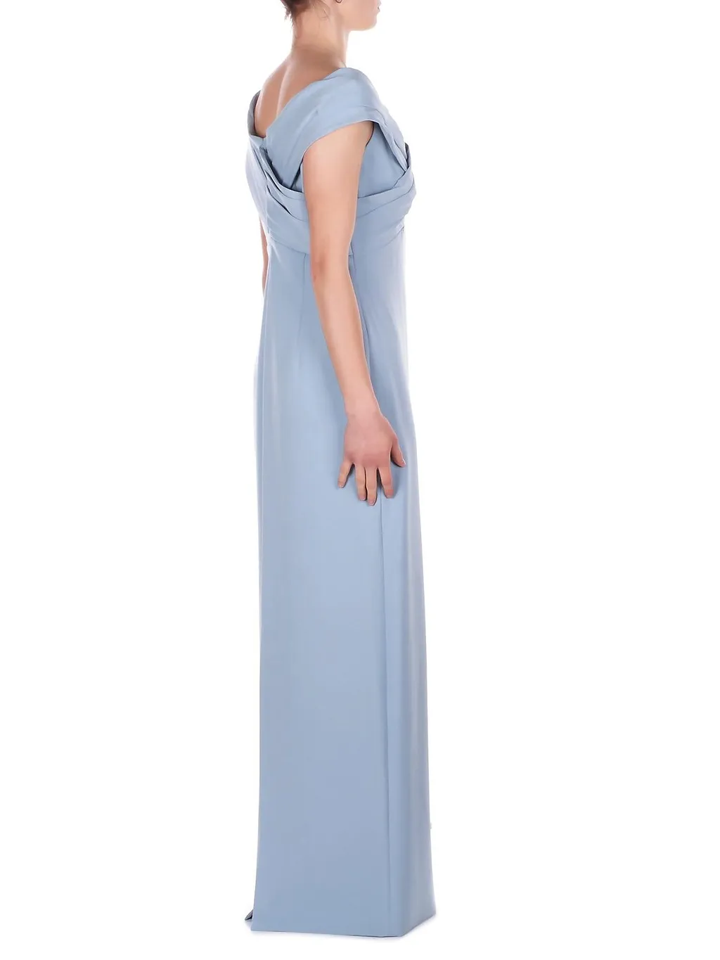 Lauren Ralph Lauren Crepe Off-The-Shoulder Gown