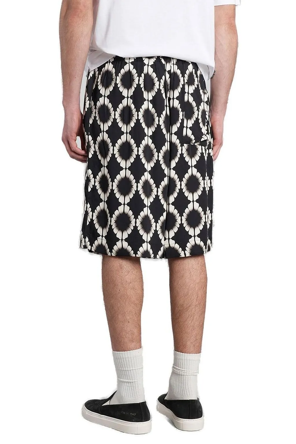 Laneus Printed Drawstring Shorts