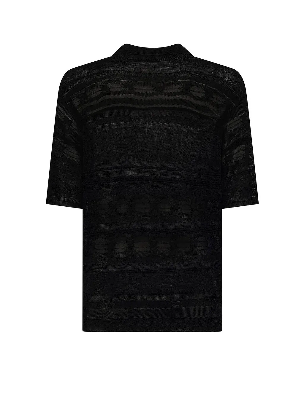 Laneus Sheer Knit Polo Shirt