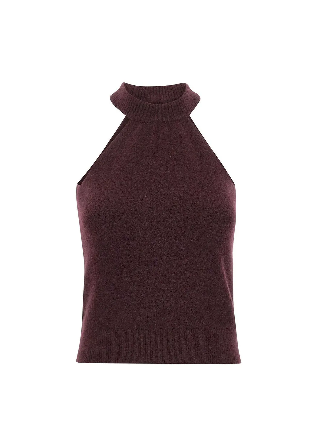 Ribbed Sleeveless Knit Top
