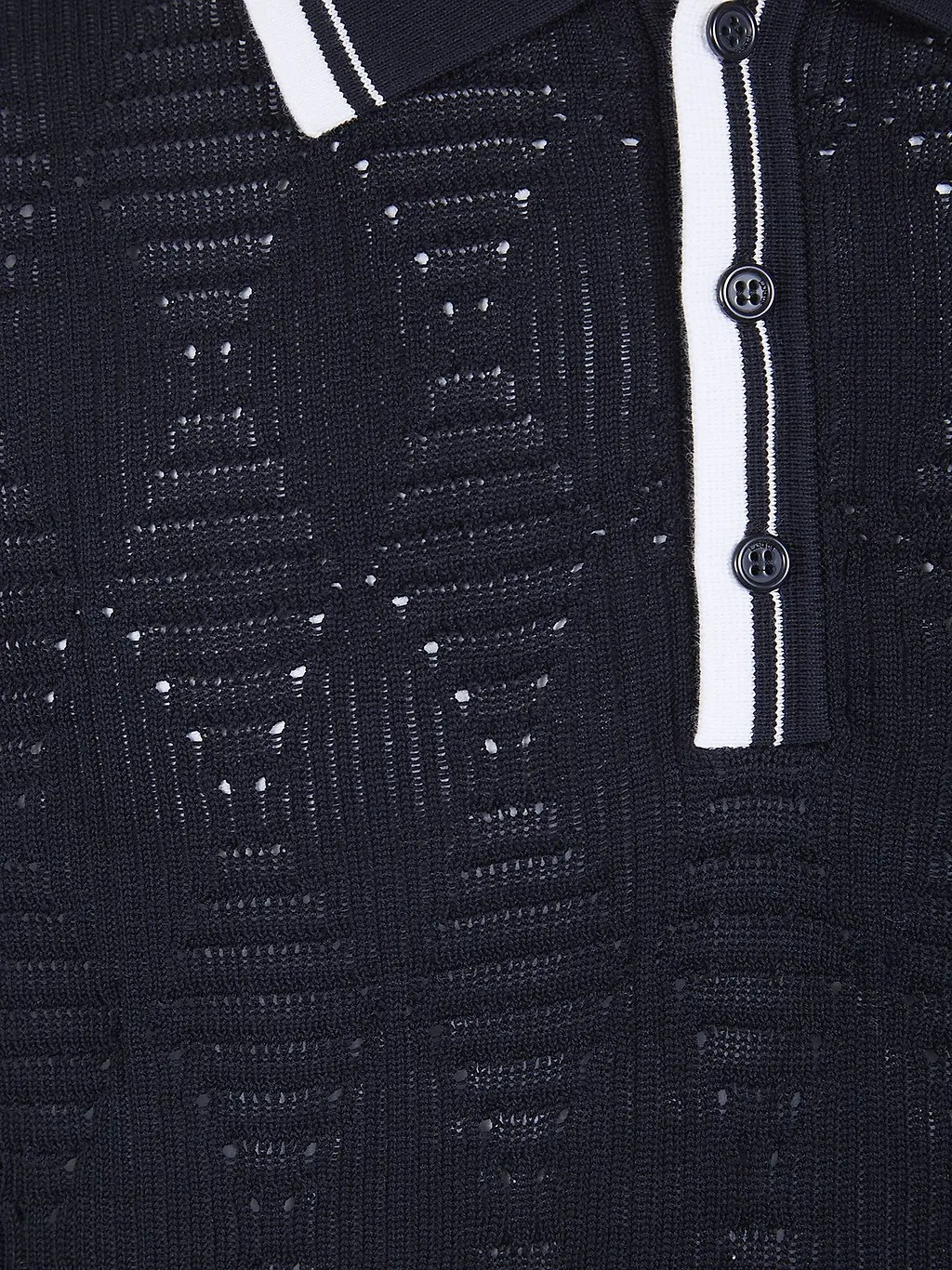 Laneus Short Sleeved Knitted Polo Shirt
