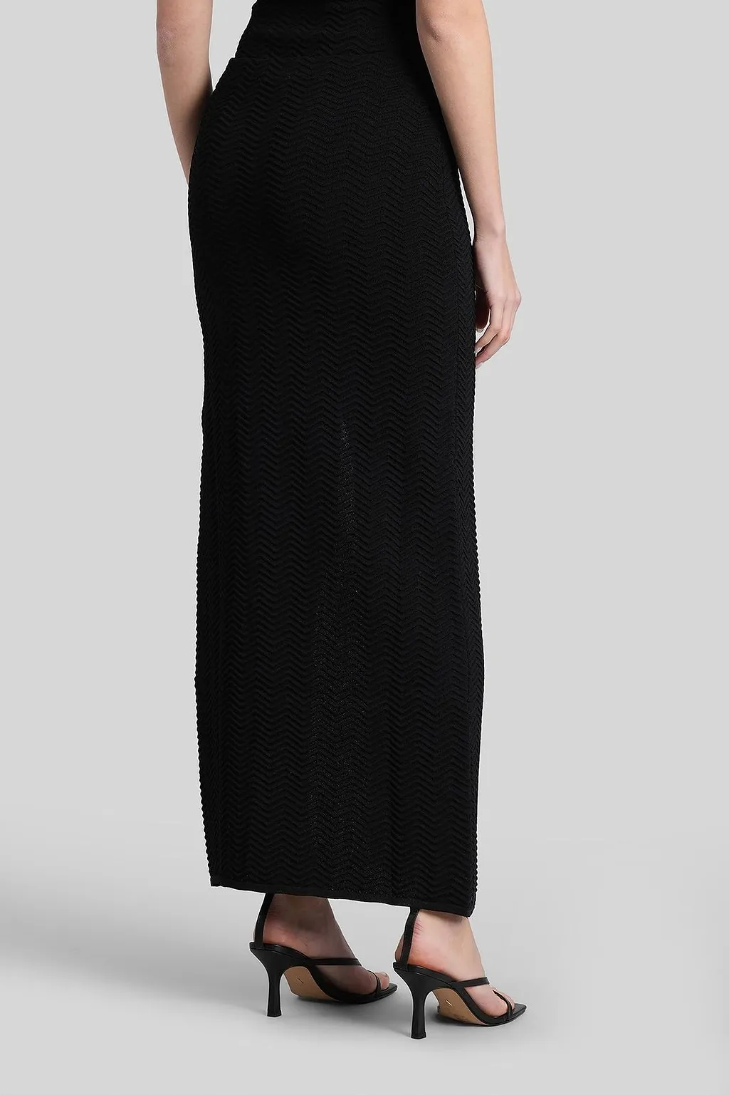 Laneus Side Slit Maxi Skirt