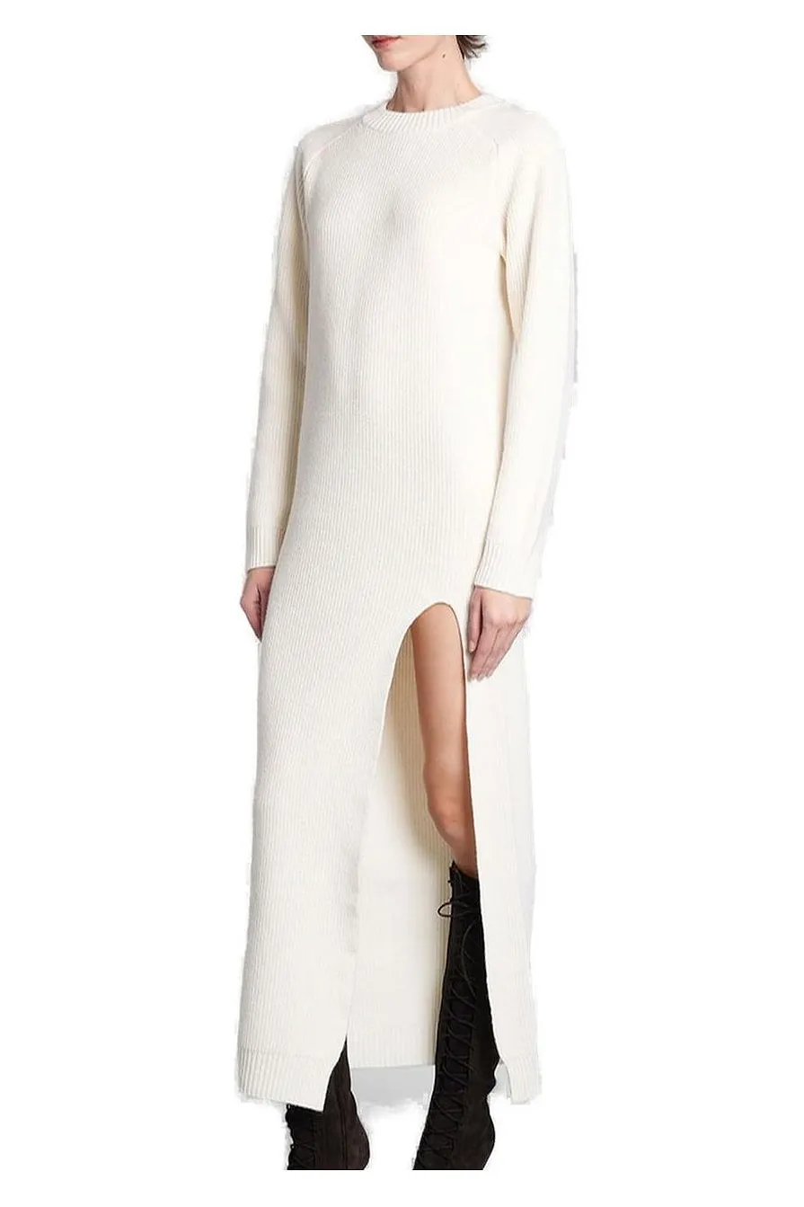Slit Knit Dress
