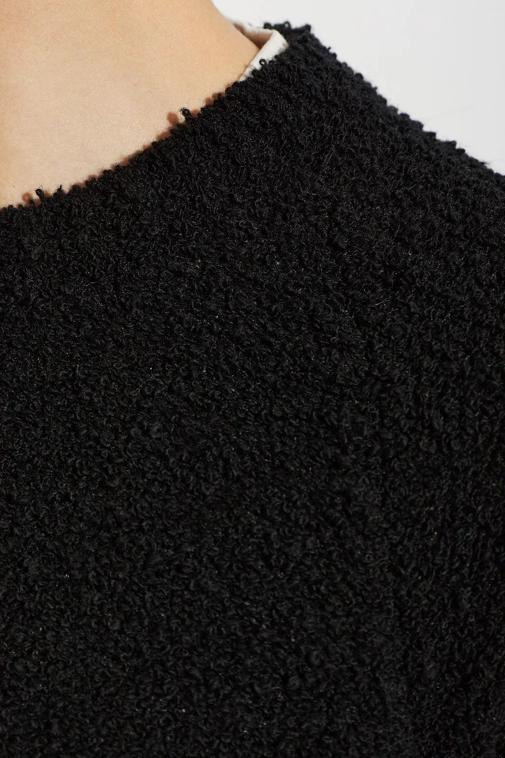 Laneus Textured Crew-Neck Knitted Sweater