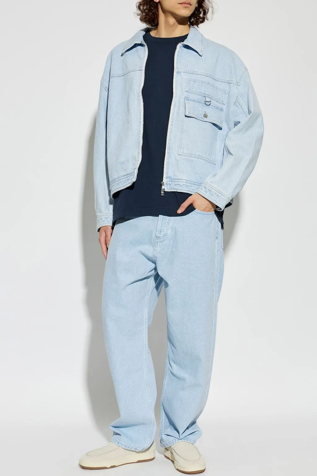 Lanvin Contrast-Panel Loafers