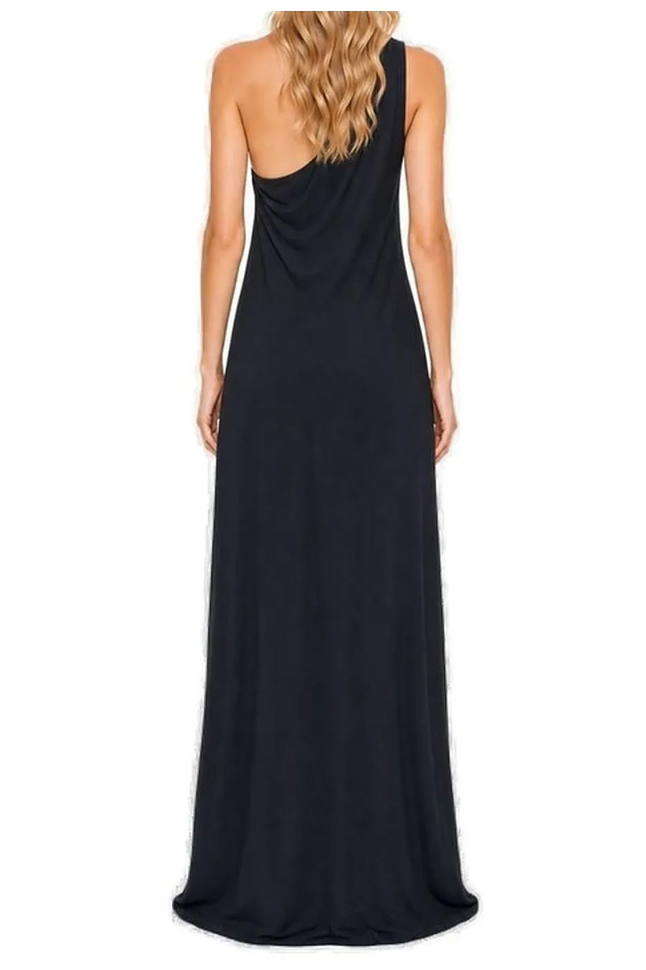 Lauren Ralph Lauren Satin Charmeuse One-Shoulder Gown