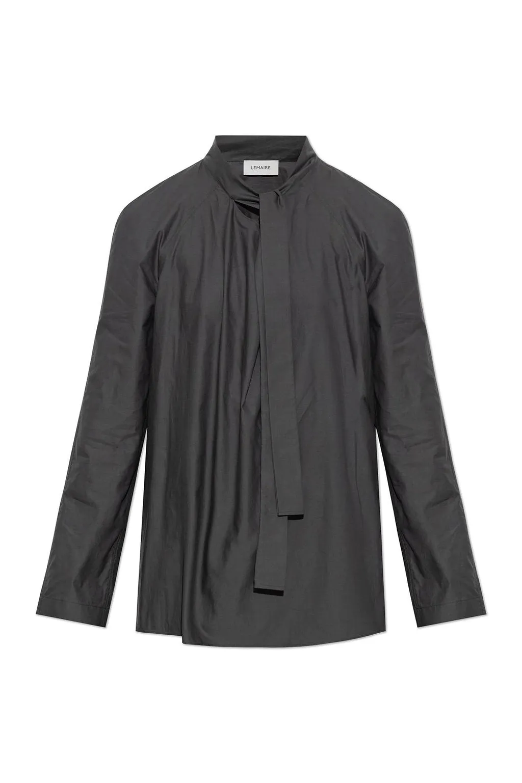 Lemaire Tie-Neck Long-Sleeve Top