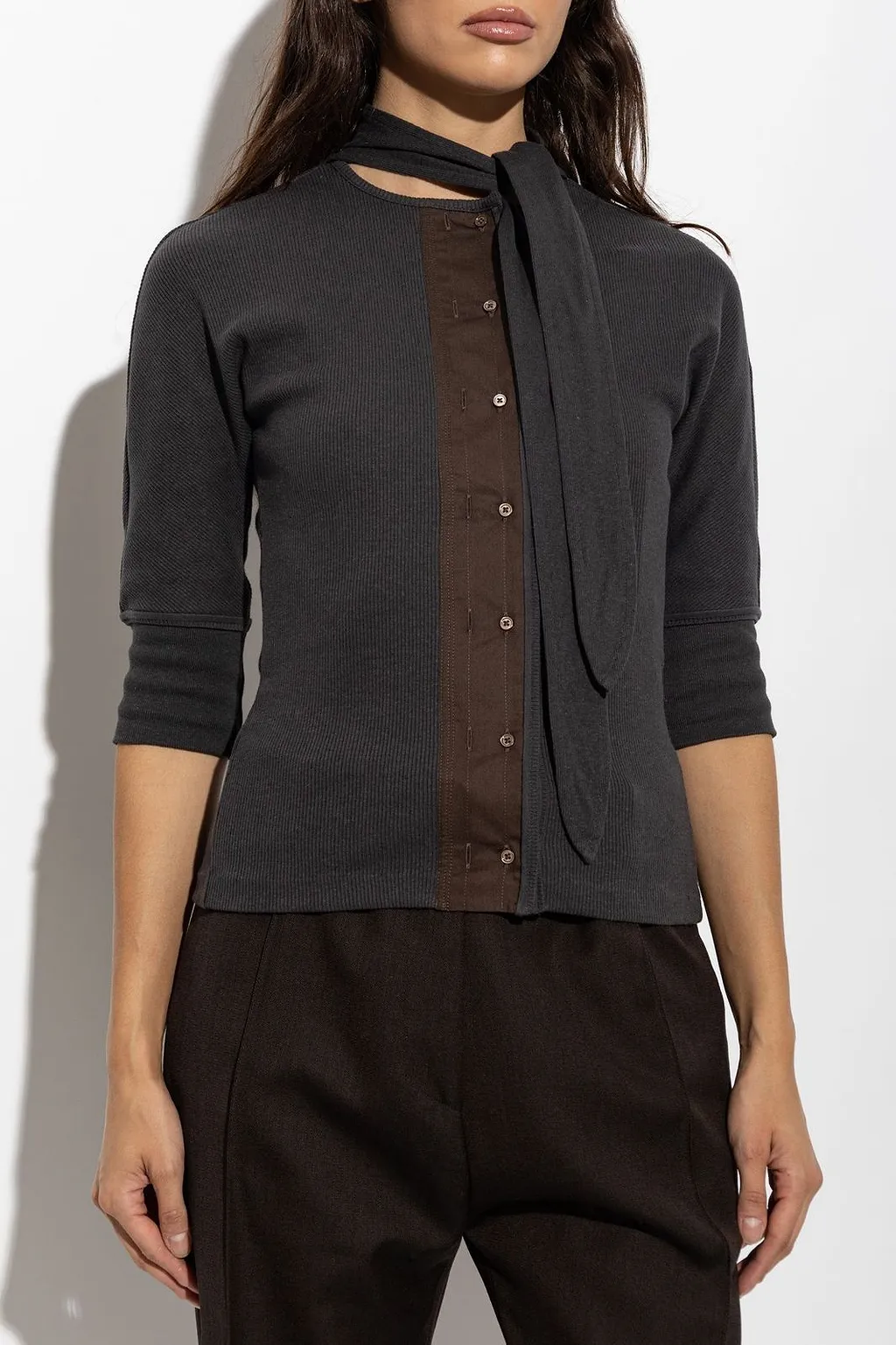 Lemaire Tie-Neck Panelled Top
