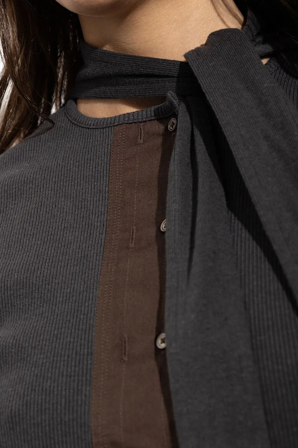 Lemaire Tie-Neck Panelled Top