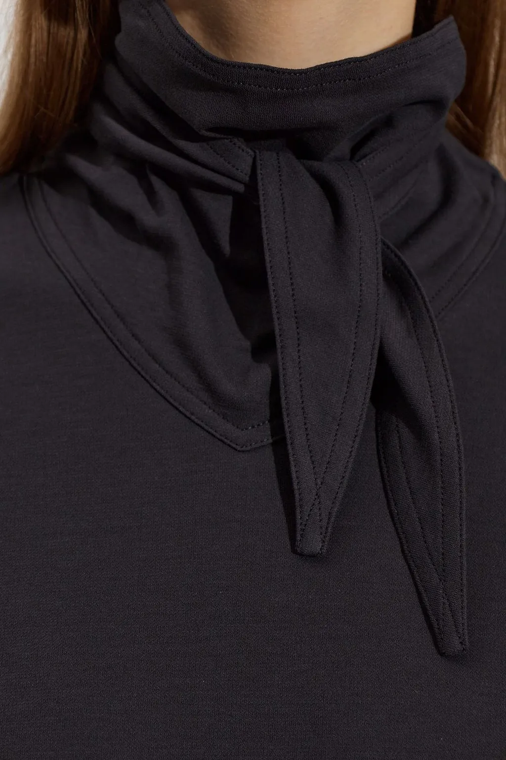 Lemaire Jersey Crepe Long-Sleeve Scarf Top