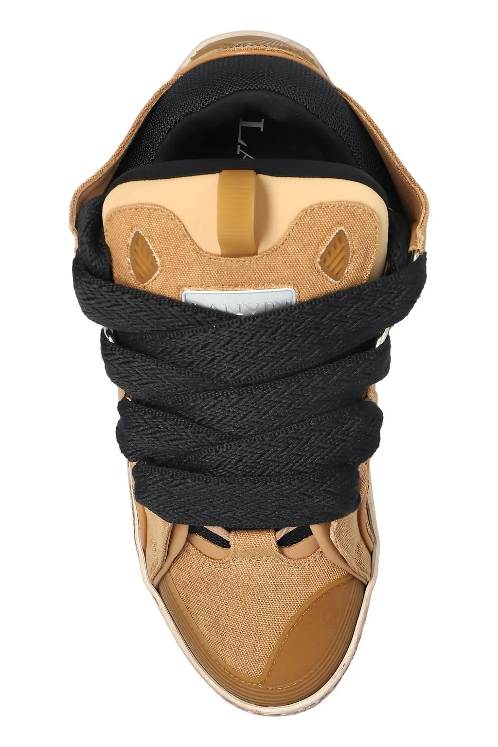 Lanvin Curb Oversized-Lace Low-Top Sneakers