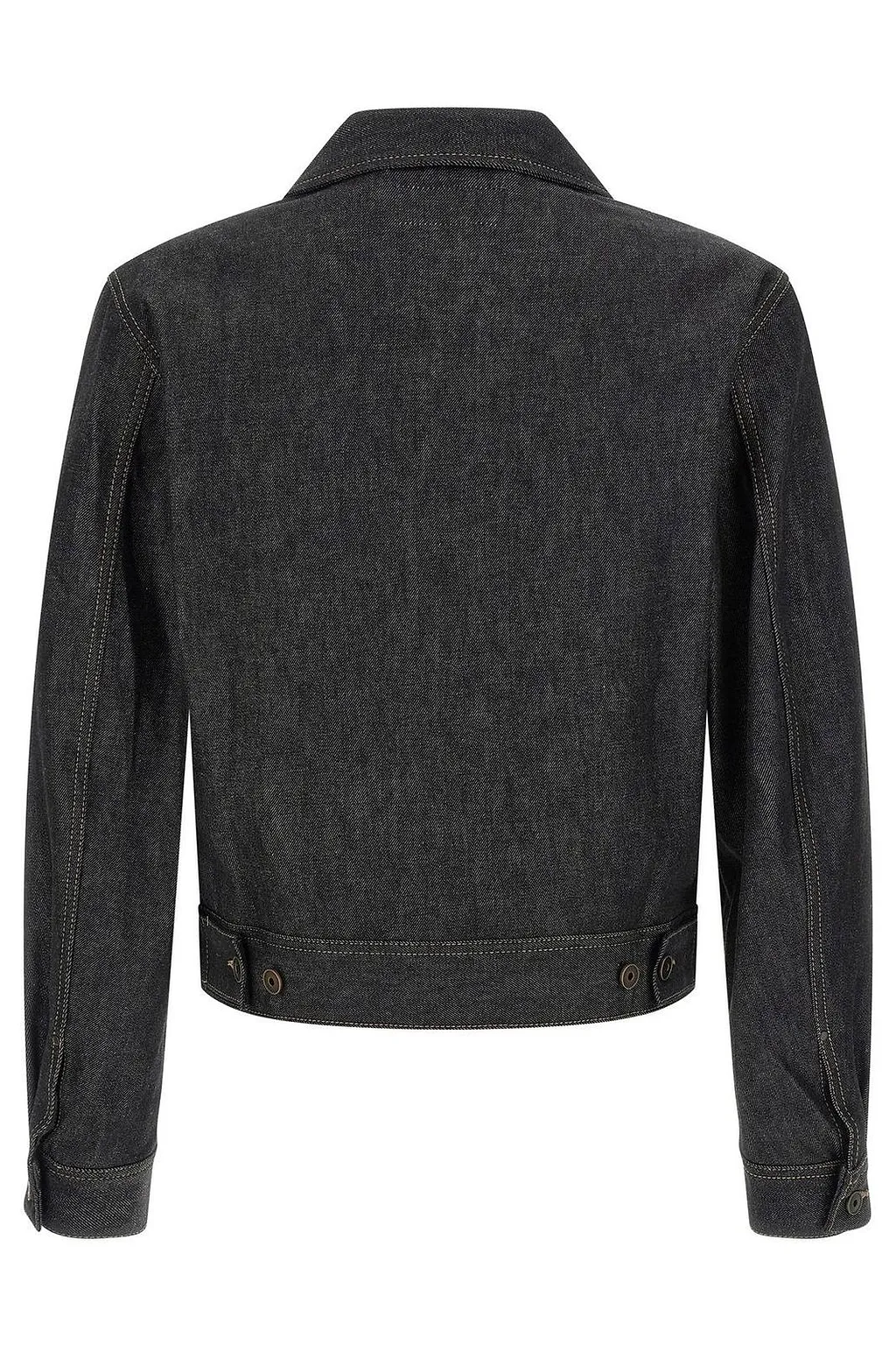 Lemaire Trucker Contrast-Stitch Denim Jacket