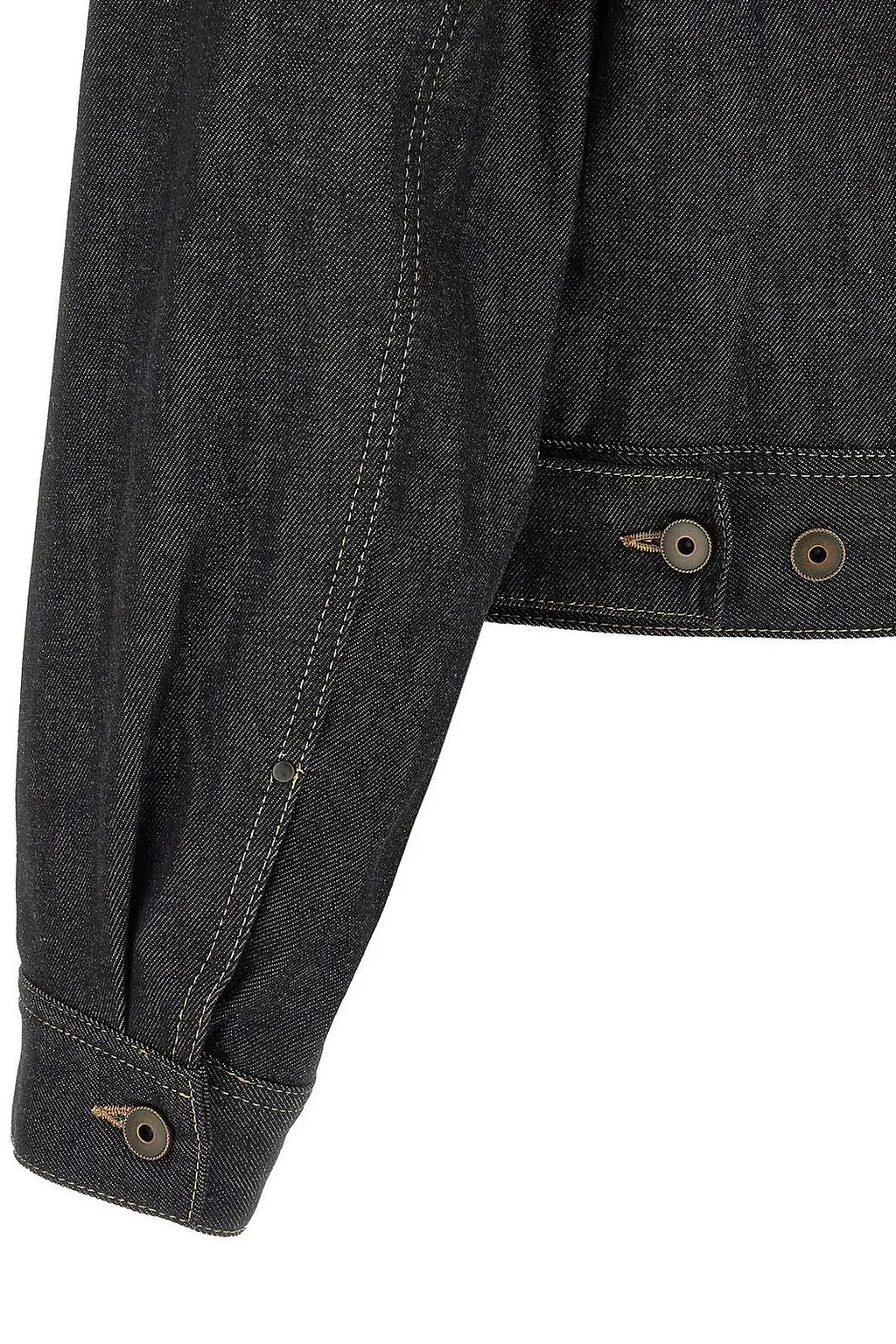 Lemaire Trucker Contrast-Stitch Denim Jacket
