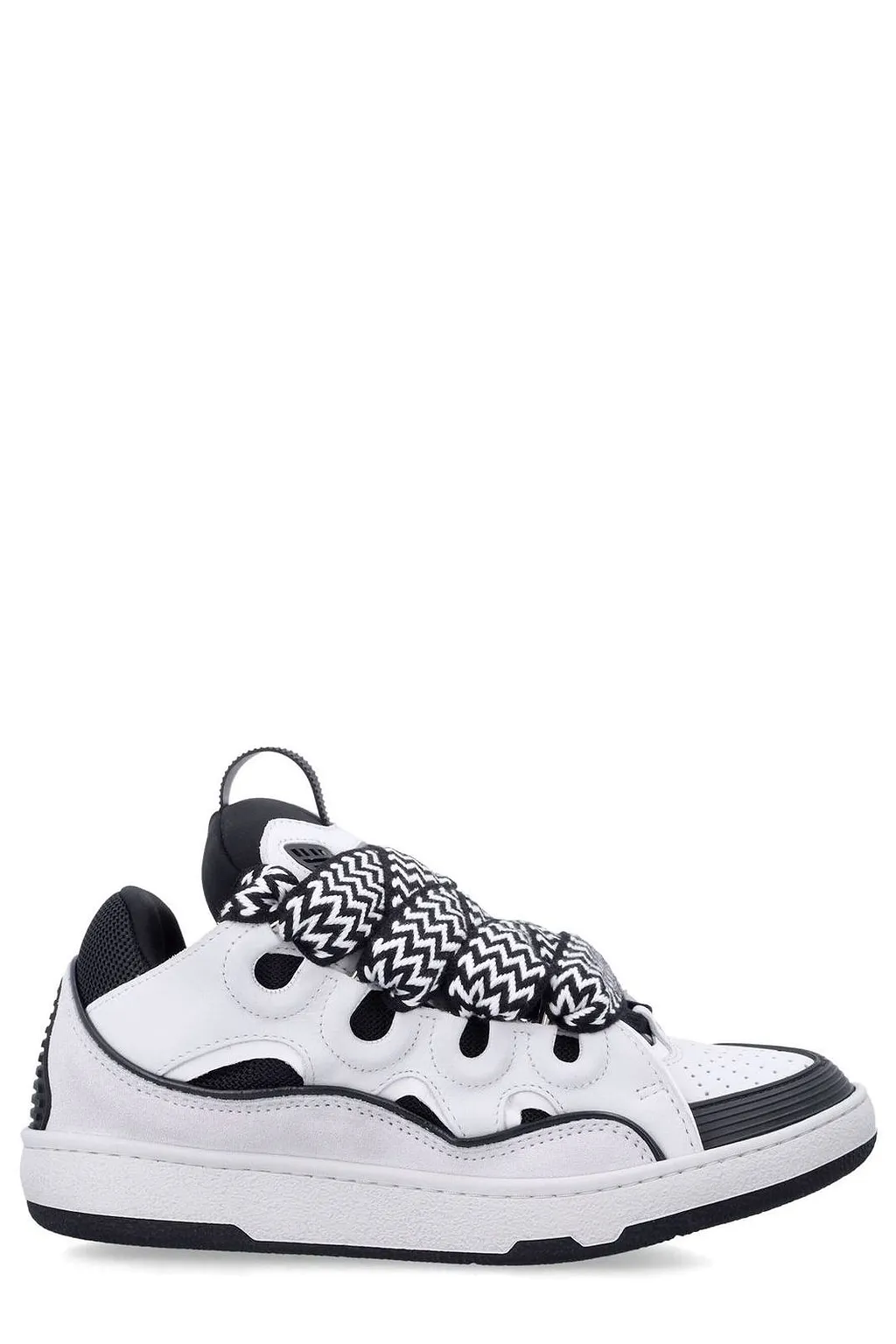 Lanvin Curb Oversized Lace Low-Top Sneakers