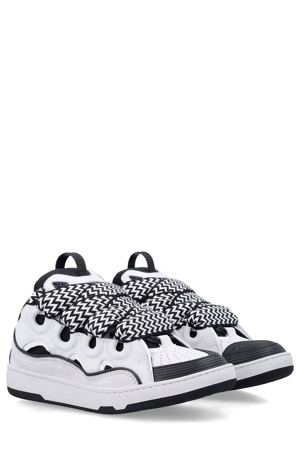 Lanvin Curb Oversized Lace Low-Top Sneakers