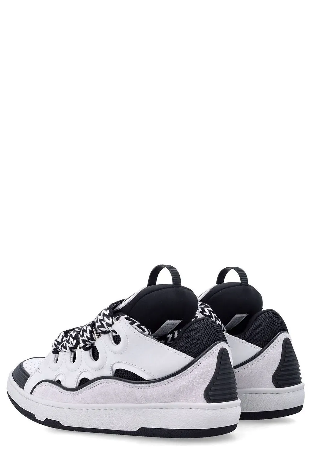 Lanvin Curb Oversized Lace Low-Top Sneakers