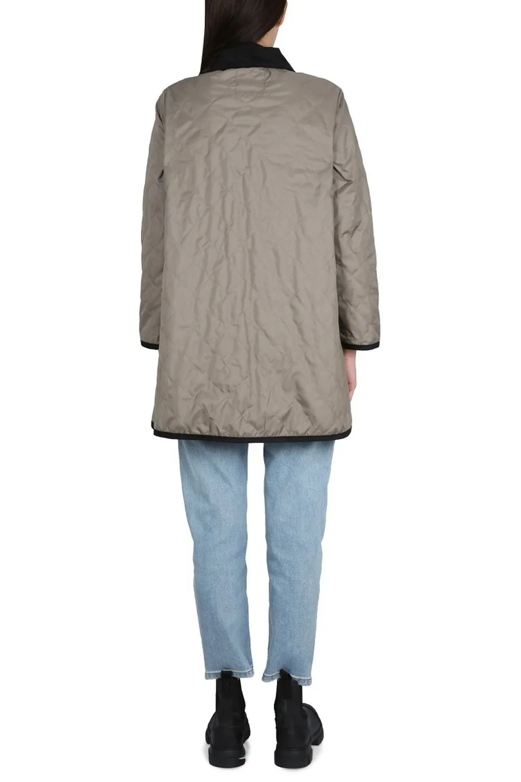 Lavenham Velvet-Trim Quilted Jacket