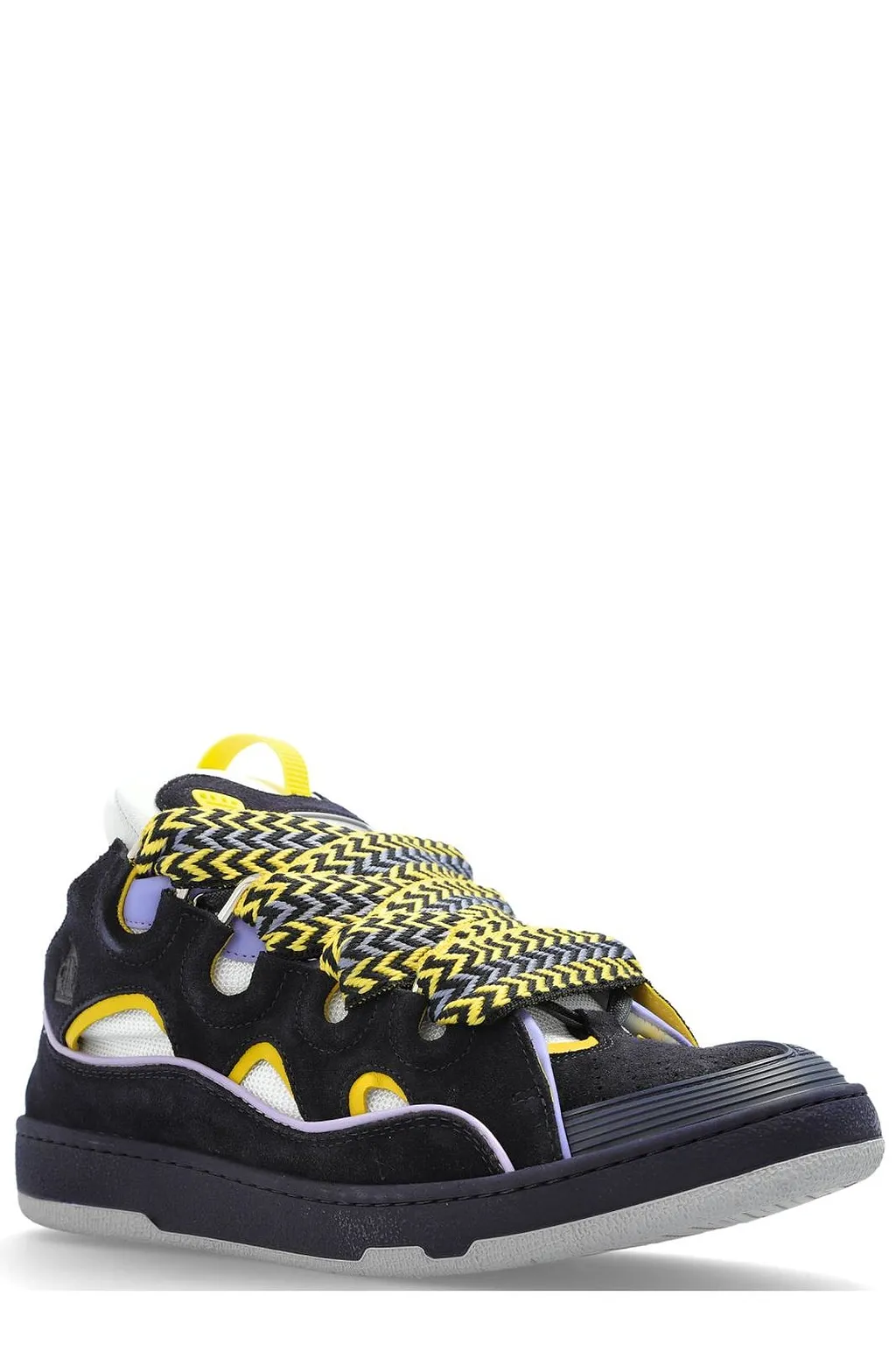 Lanvin Curb Lace-Up Sneakers