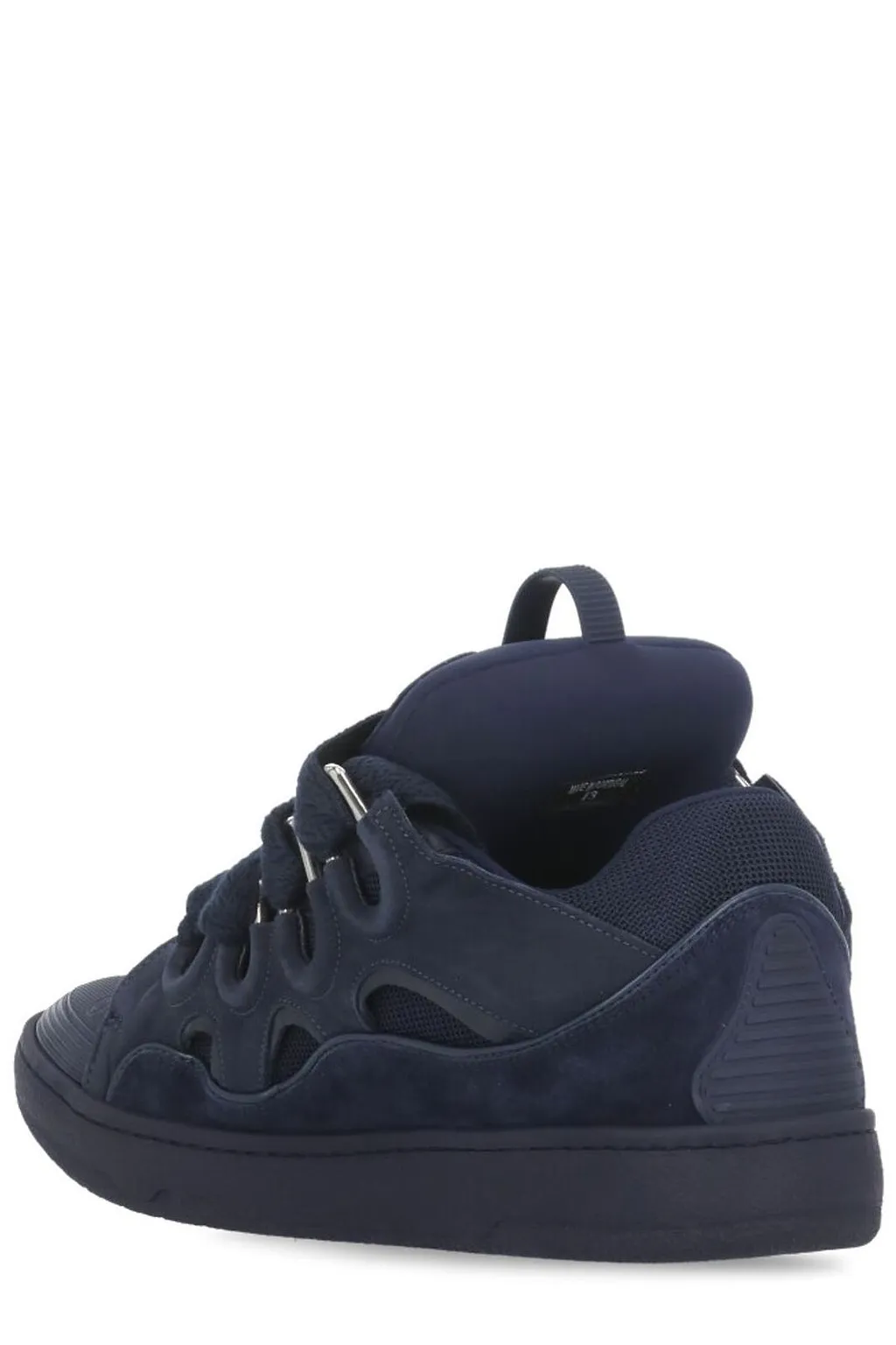 Lanvin Curb Round Toe Lace-Up Sneakers