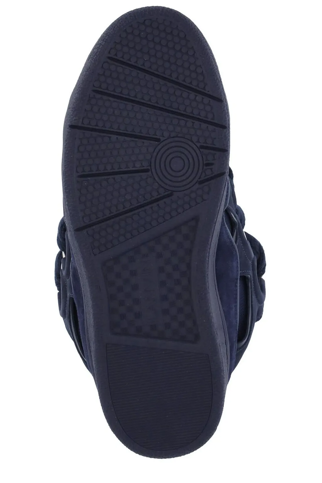Lanvin Curb Round Toe Lace-Up Sneakers