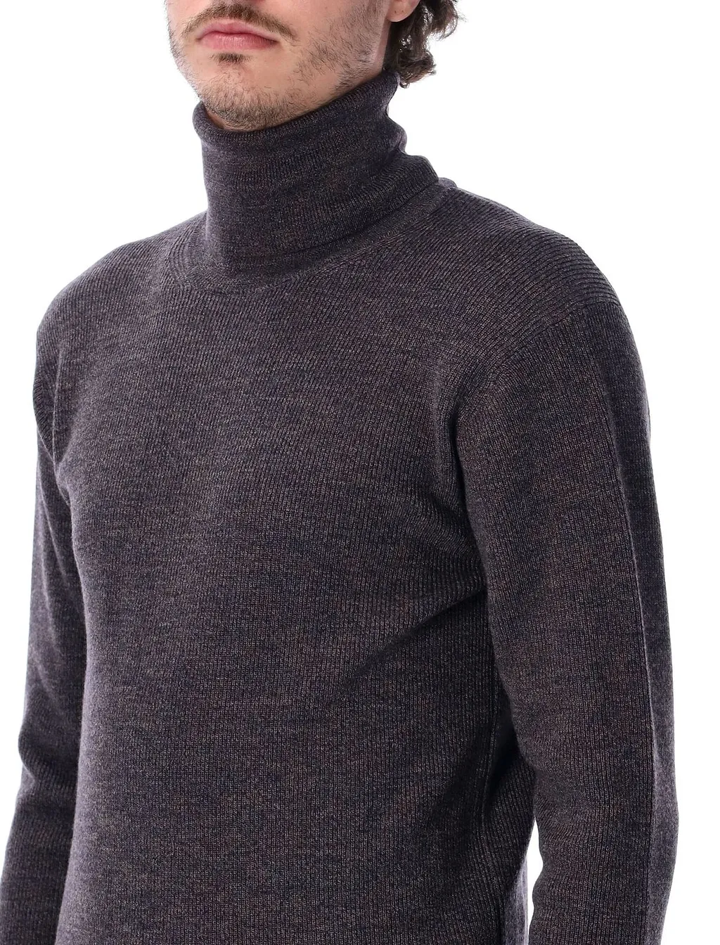 Lemaire Mouline Turtleneck Knitted Sweater