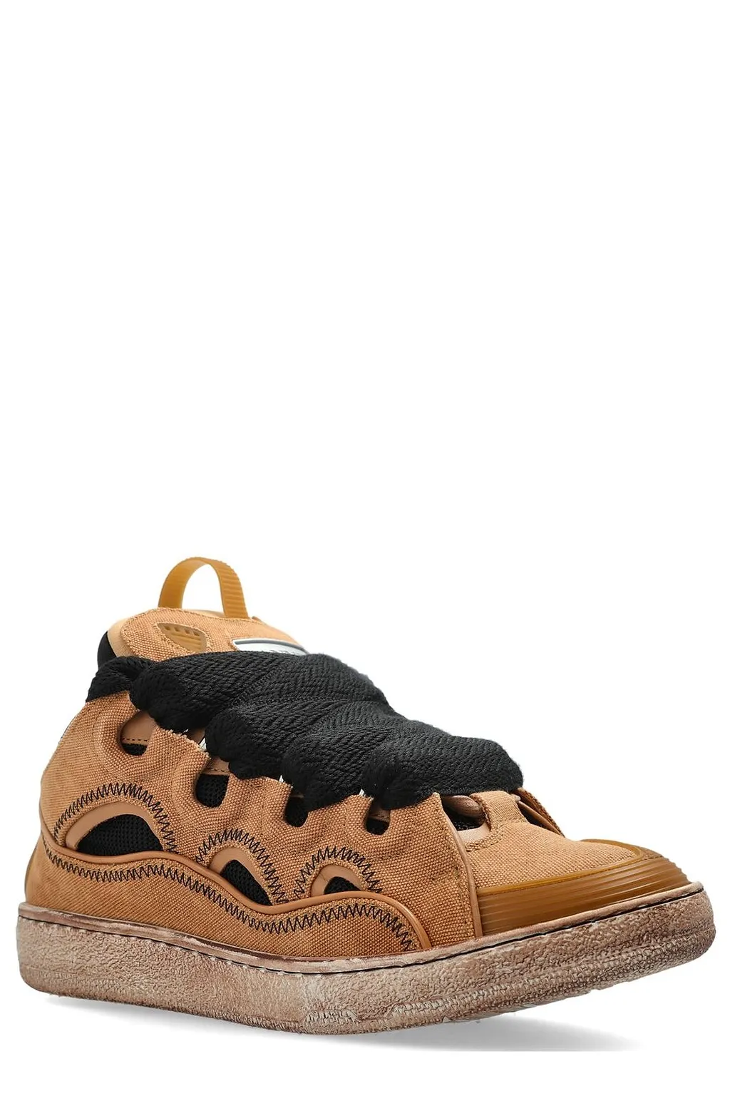 Lanvin Cut-Out Low Top Sneakers