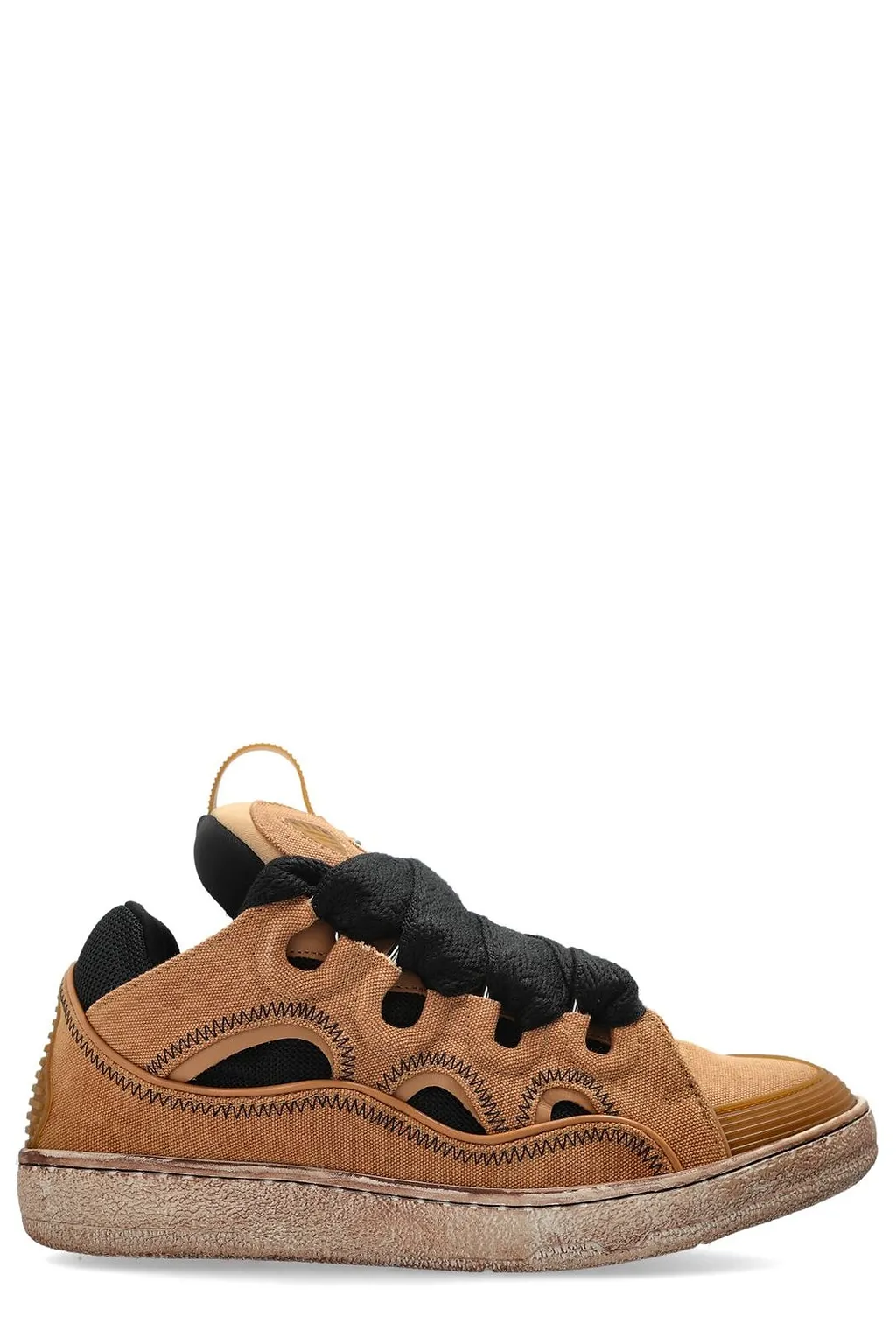 Lanvin Cut-Out Low Top Sneakers