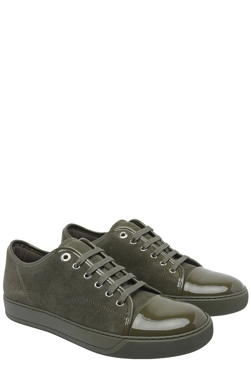Lanvin Dbb 1 Cap-Toe Low-Top Sneakers