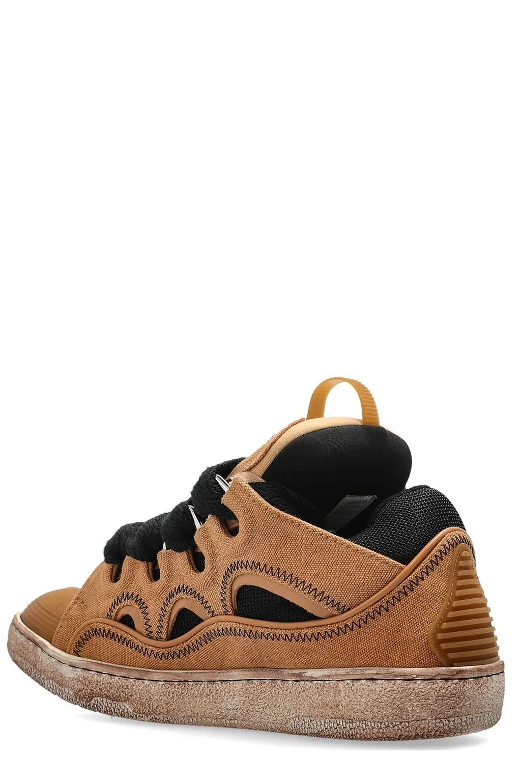 Lanvin Cut-Out Low Top Sneakers