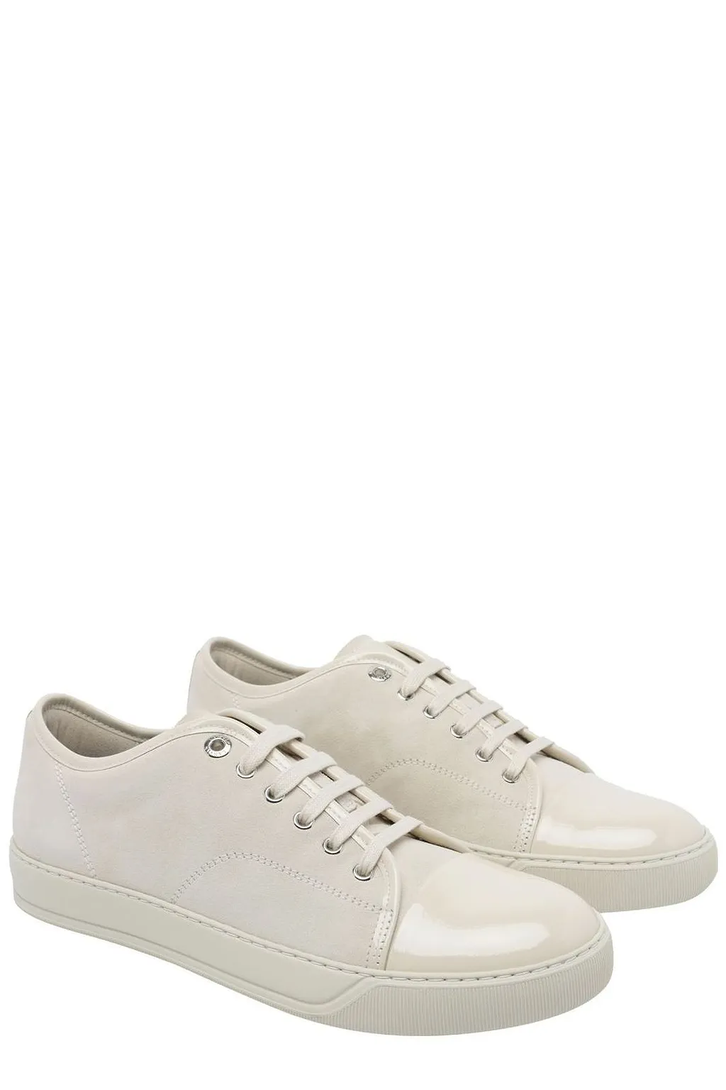 Lanvin Dbb 1 Round-Toe Low-Top Sneakers
