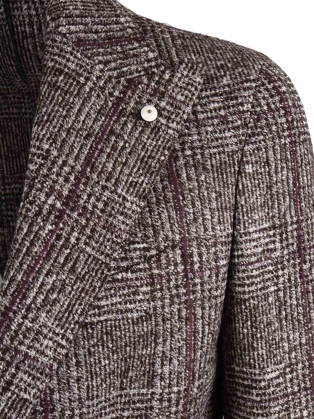 L.B.M. 1911 Single-Breasted Checked Jacket