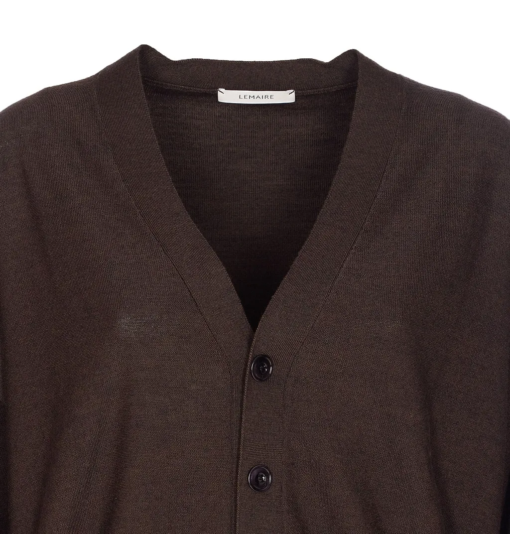 Lemaire V-Neck Long Sleeved Cardigan