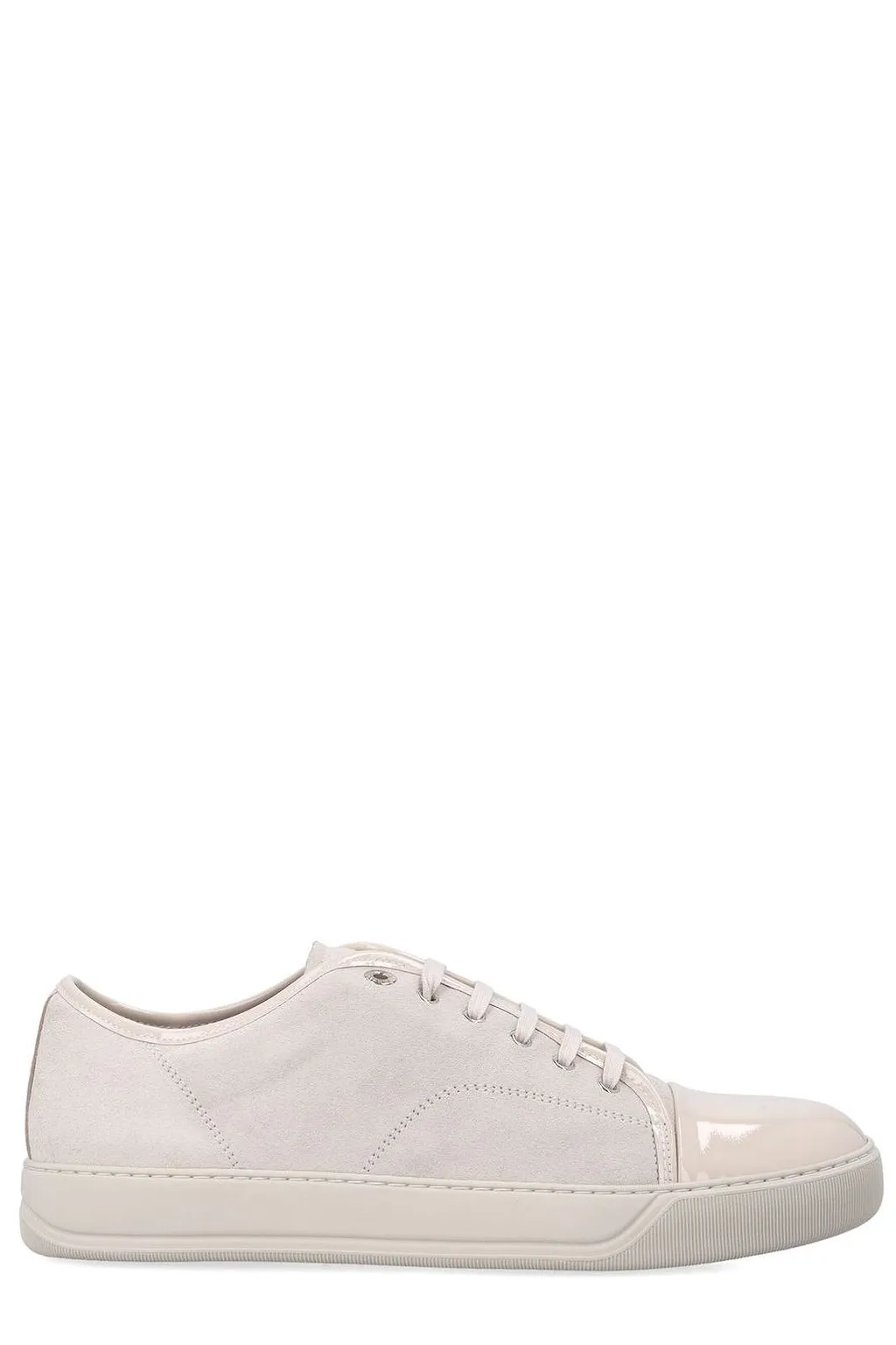 Lanvin Dbb1 Patent-Toe Low-Top Sneakers