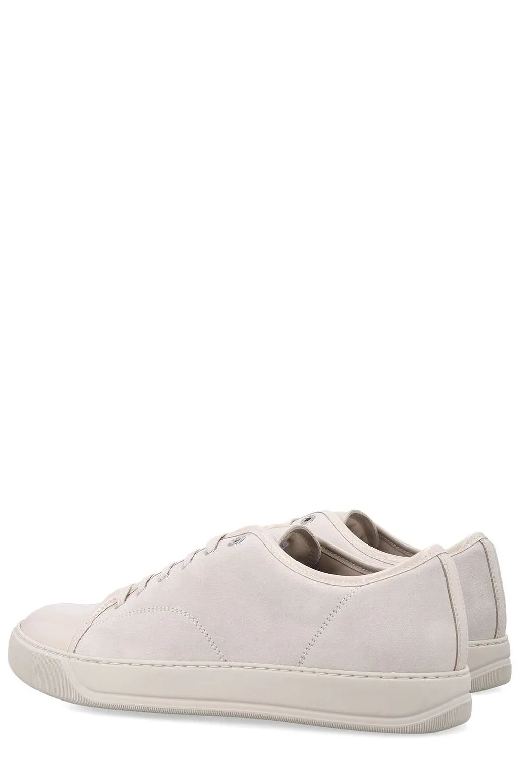 Lanvin Dbb1 Patent-Toe Low-Top Sneakers