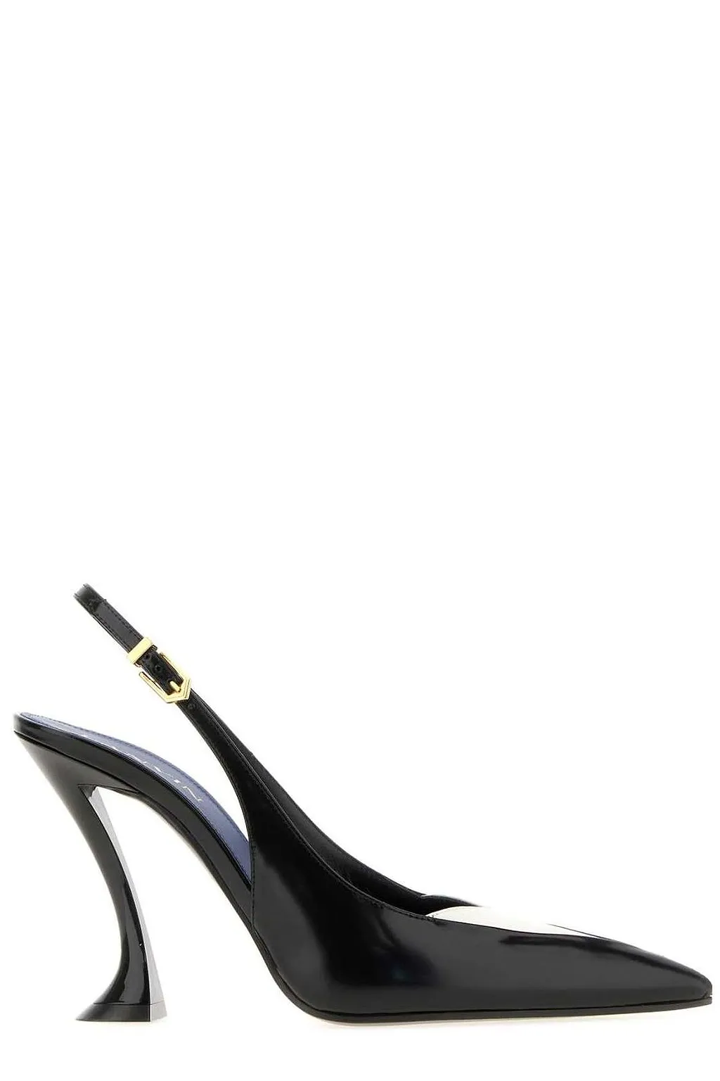 Lanvin Decollete Aperta Slingback Heeled Pumps