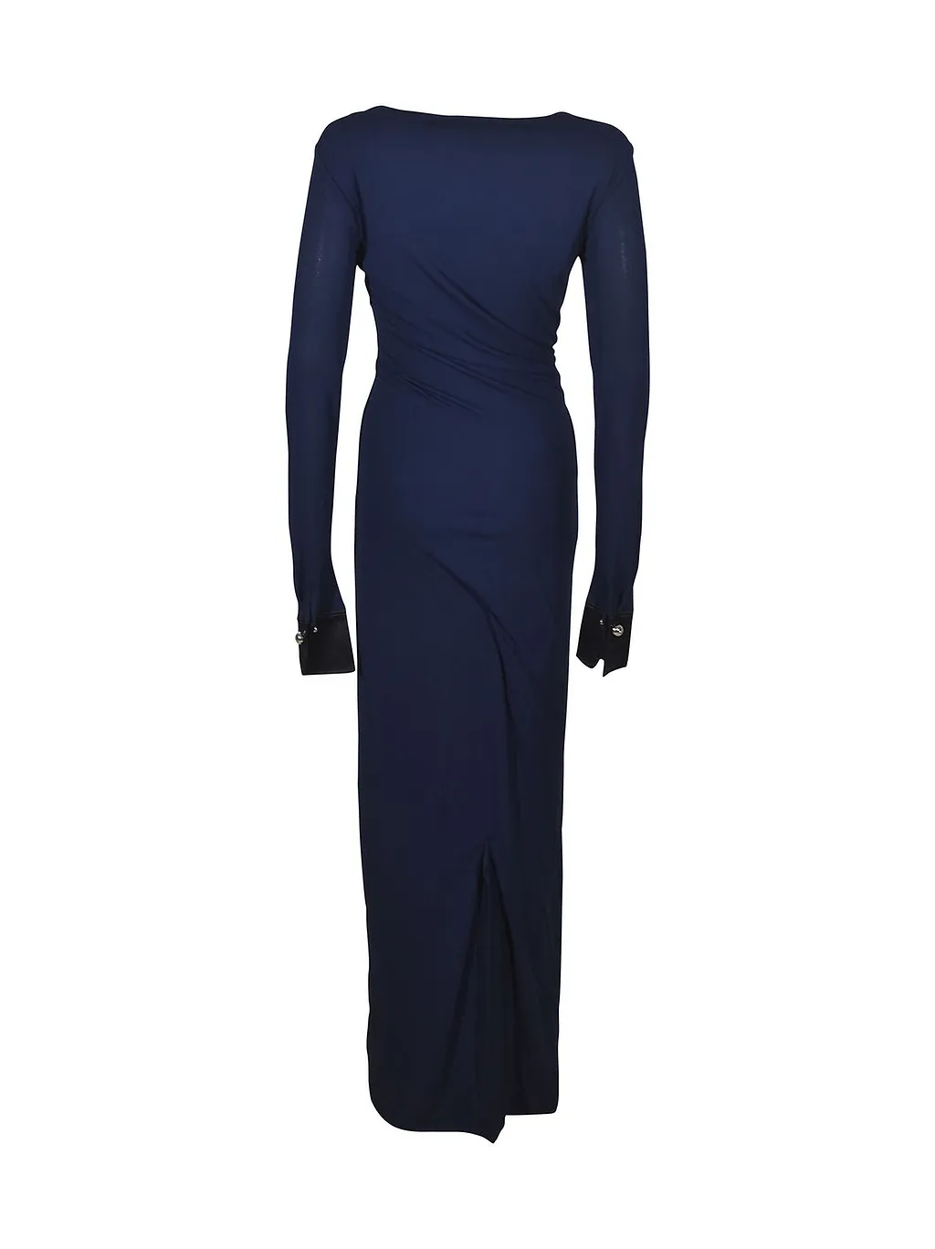 Lanvin Draped Long-Sleeve Dress