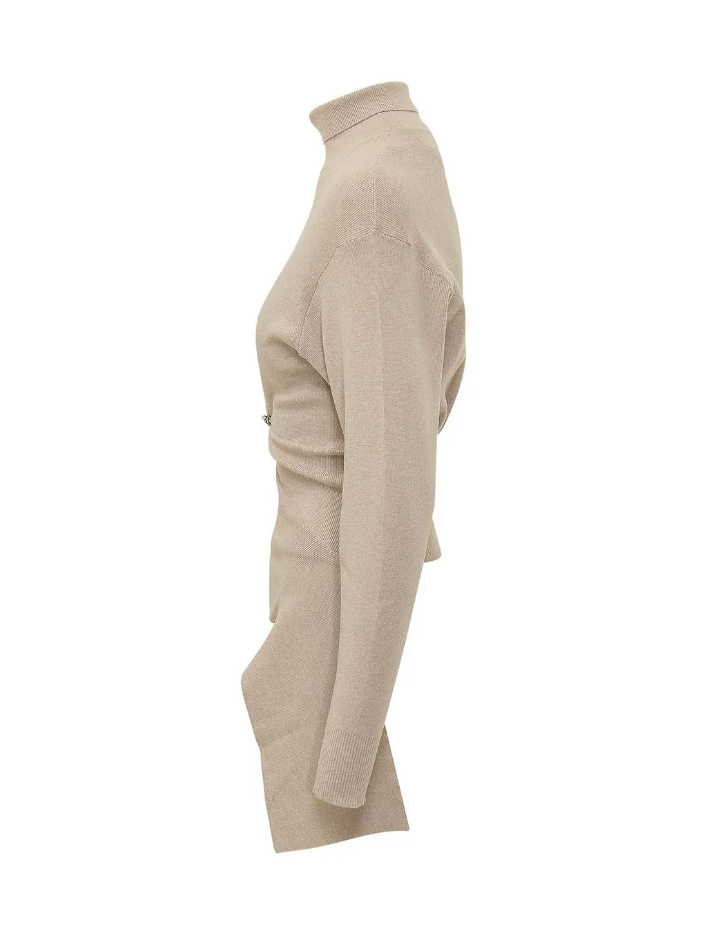 Lanvin Draped Asymmetric Knitted Sweater