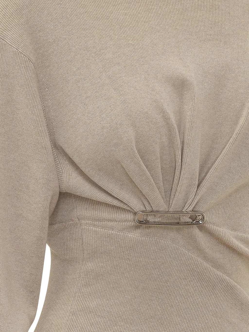 Lanvin Draped Asymmetric Knitted Sweater
