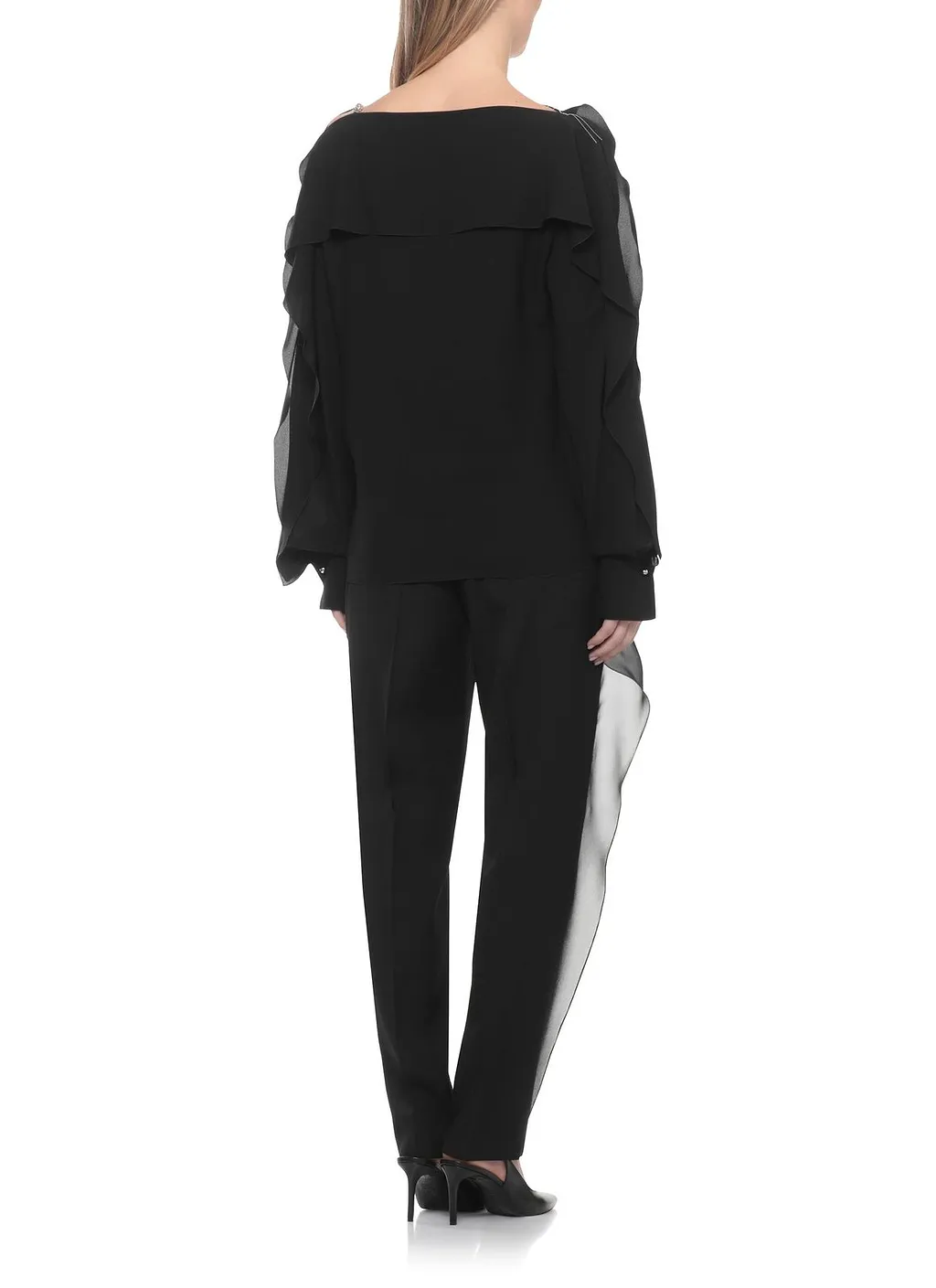 Lanvin Embellished Off-Shoulder Sweatshirt