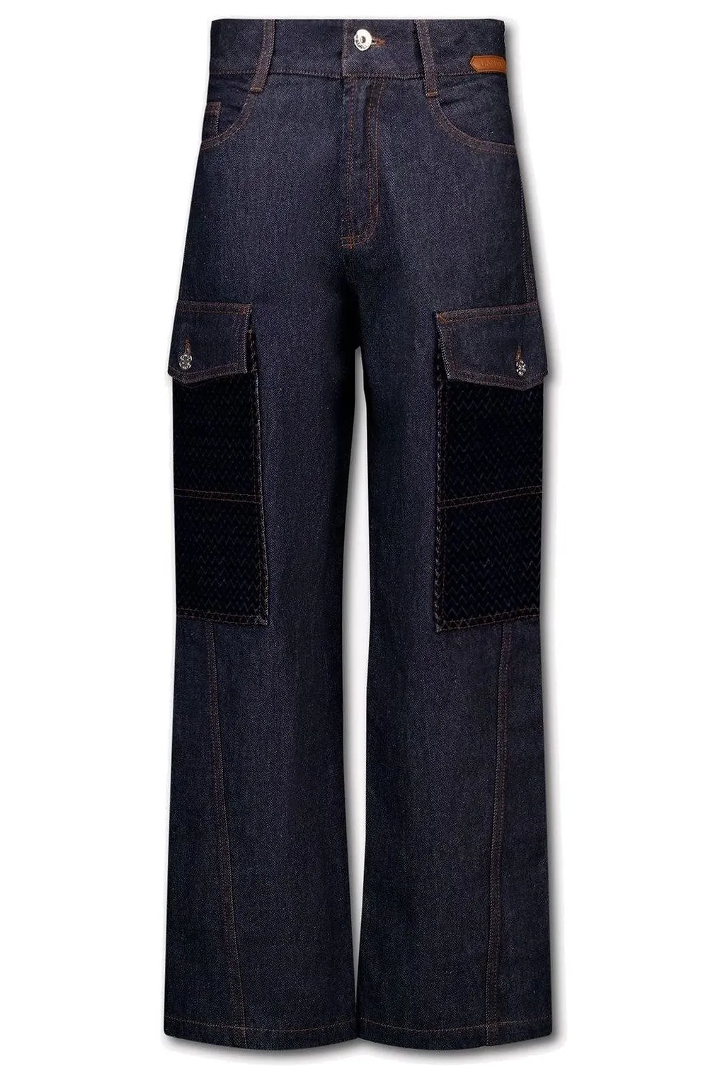 Lanvin Enfant Chevron Cargo Jeans