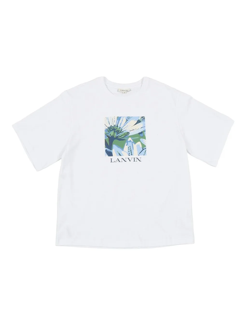 Lanvin Enfant Flower Motif Crewneck T-Shirt
