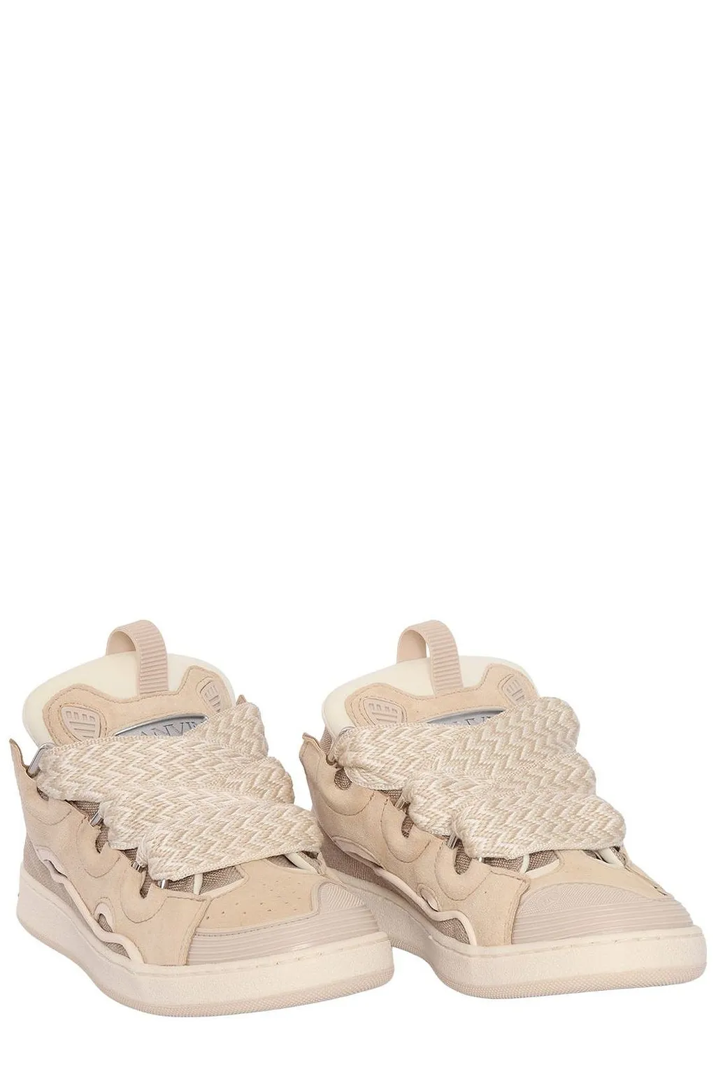 Lanvin Enfant Curb Lace-Up Sneakers