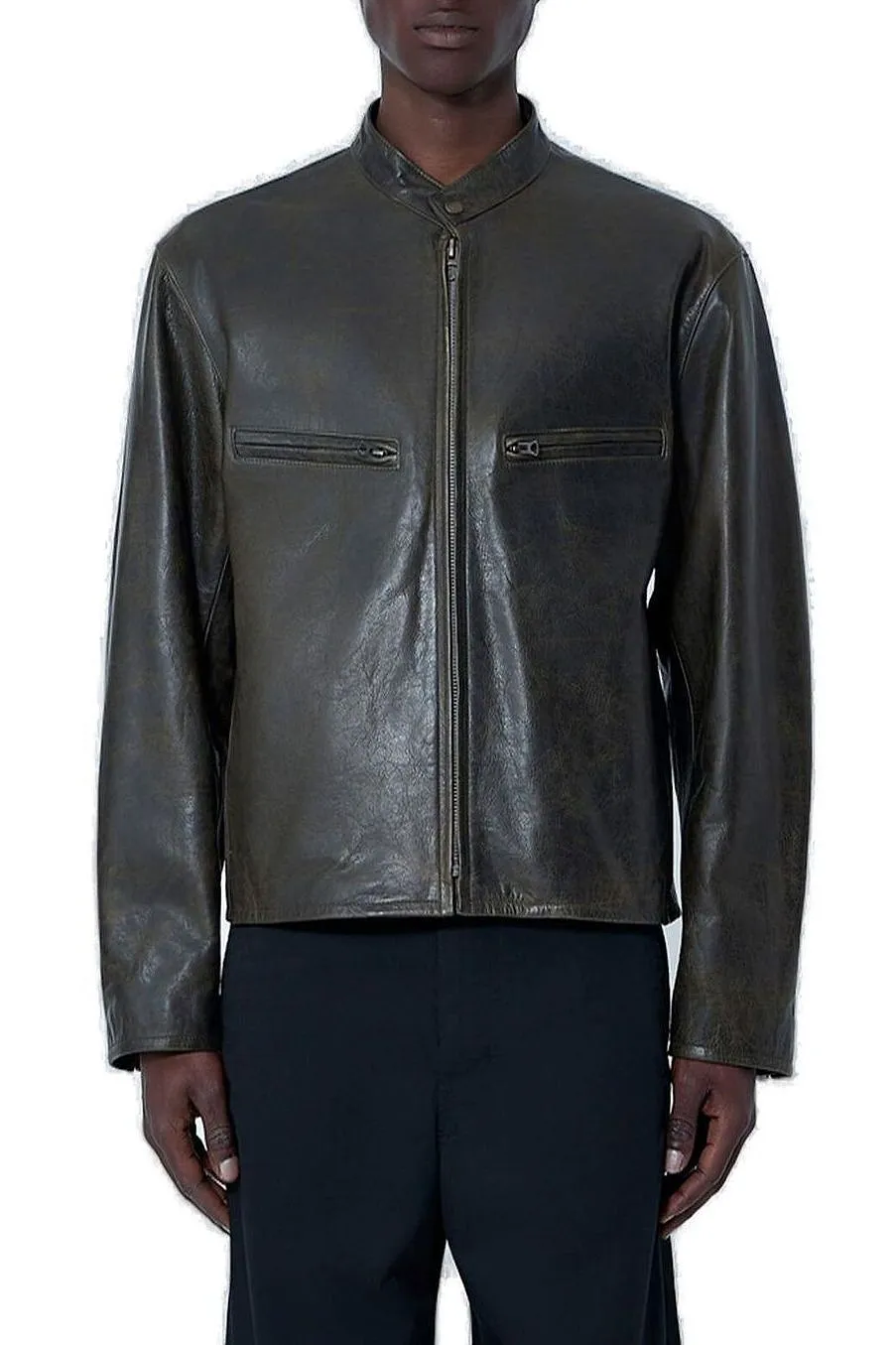 Lemaire Zip-Up Biker Jacket