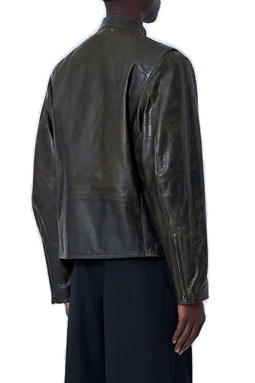 Lemaire Zip-Up Biker Jacket