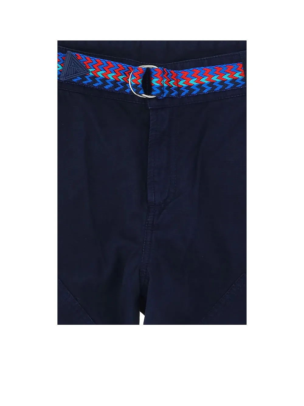 Lanvin Enfant Logo Embroidered Belted Shorts