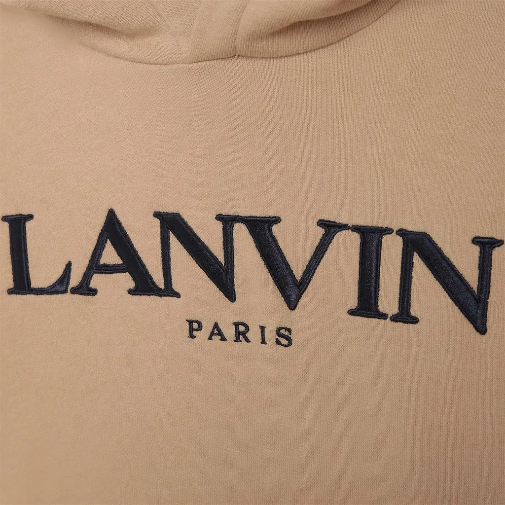 Lanvin Enfant Logo Embroidered Long-Sleeved Hoodie