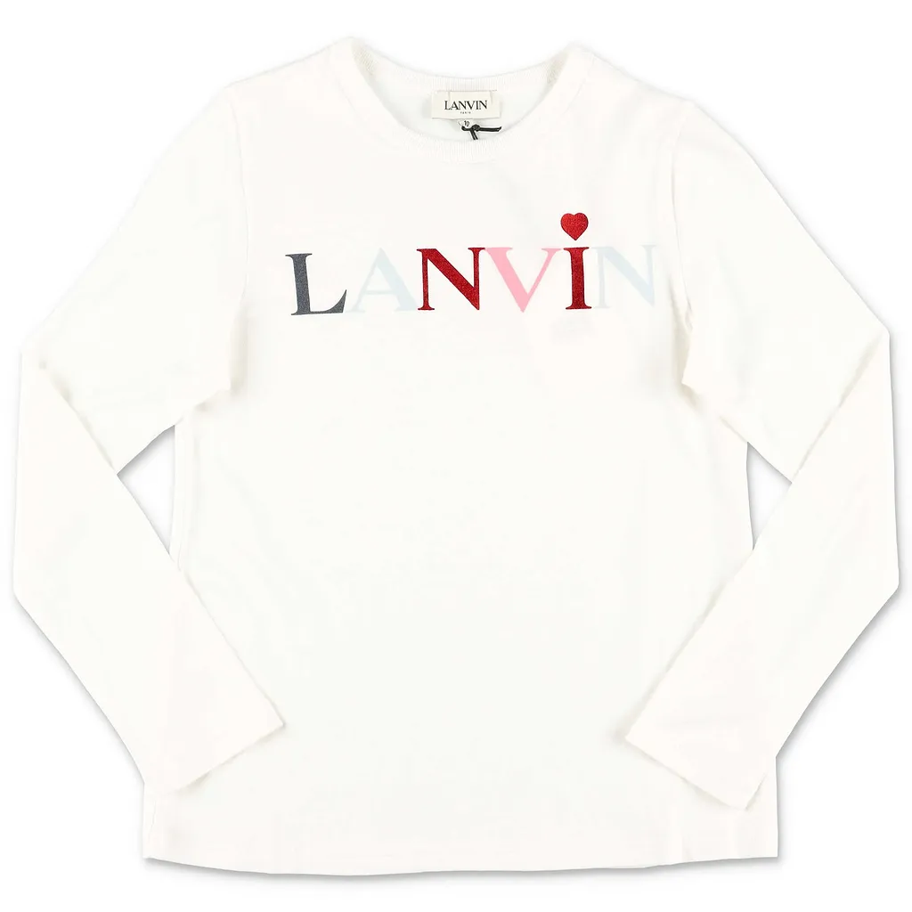 Lanvin Enfant Logo Print Crewneck T-Shirt