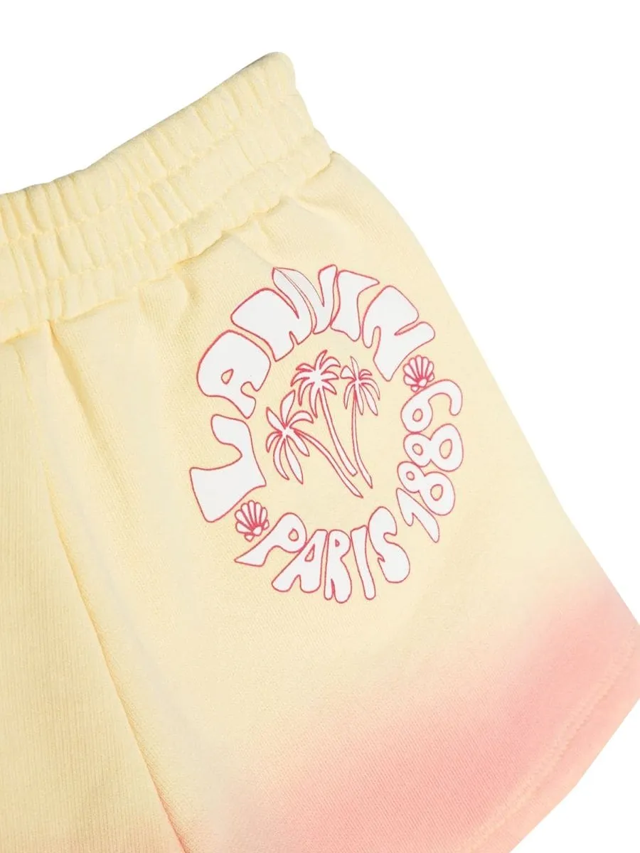 Lanvin Enfant Logo Print Shorts