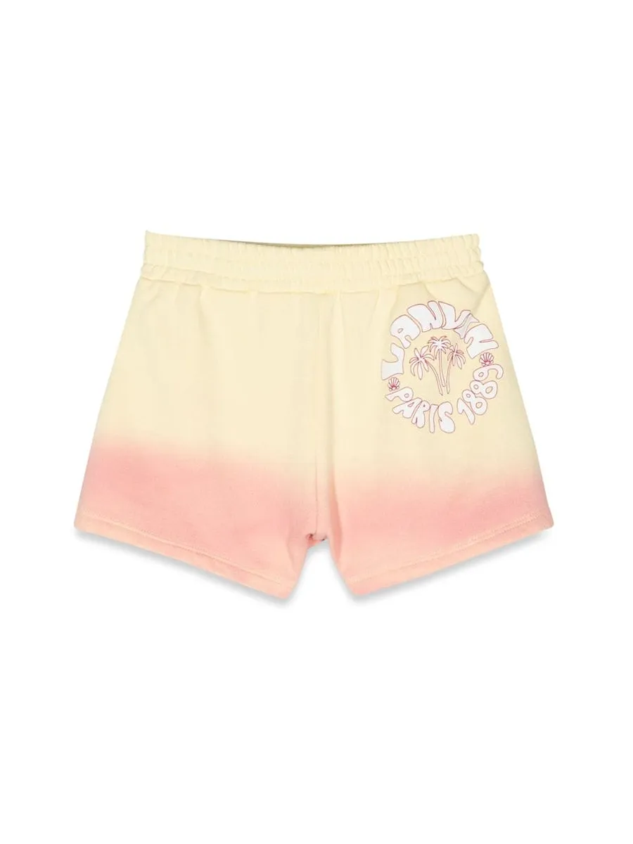 Lanvin Enfant Logo Print Shorts