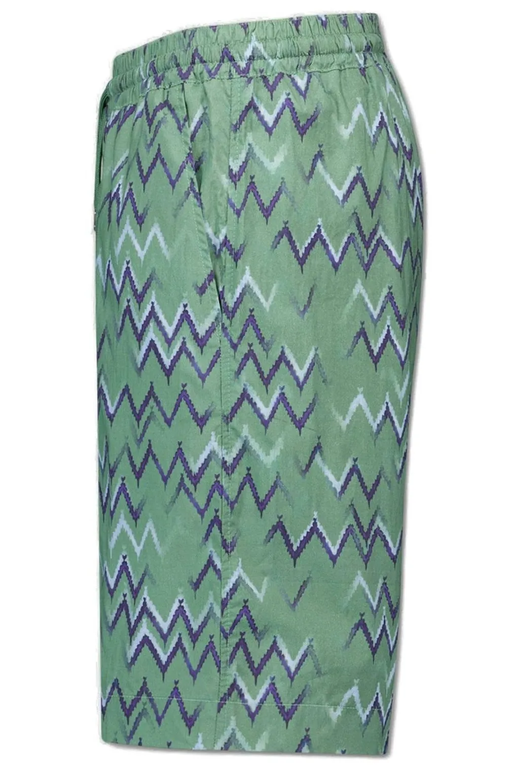 Lanvin Enfant Logo Patch Zigzag Shorts